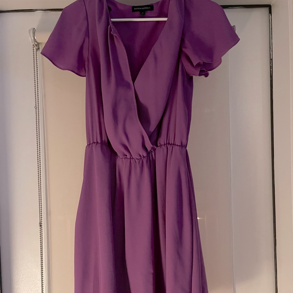 Women’s size small purple dress, Banana republic. Worn twice.